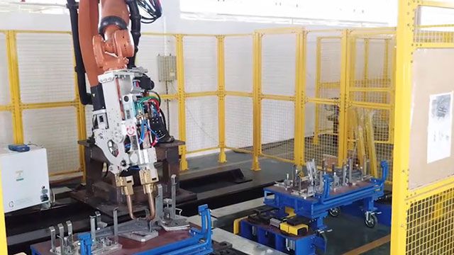 Pistola de soldadura robótica MFDC